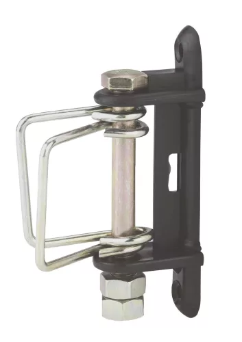 Csavarozható sarokszigetelő fémcsappal max. 40 mm-es villanypásztor szalaghoz - 10 db/cs