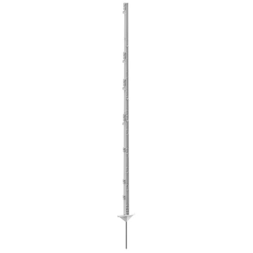 AKO Classic műanyag villanypásztor tartóoszlop - 156 cm, fehér, dupla taposóval, 5 db/cs