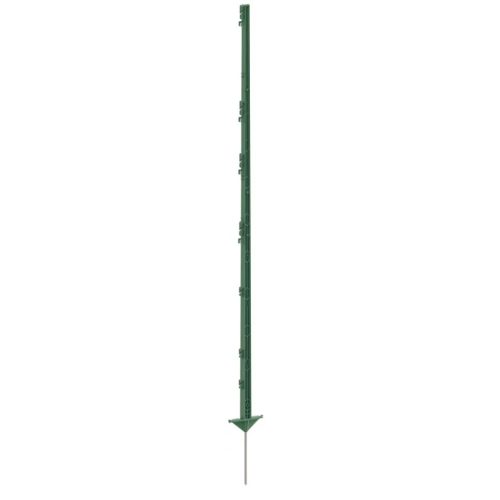 AKO Classic műanyag villanypásztor tartóoszlop - zöld, 156 cm, dupla taposóval, 5 db/cs