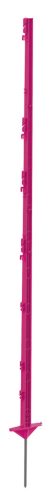 AKO Classic műanyag villanypásztor tartóoszlop - pink, 156 cm, dupla taposóval, 5 db/cs