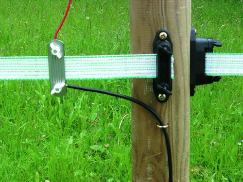 Profi sarok- és szakaszszigetelő max. 40 mm-es villanypásztor szalaghoz - 10 db/cs