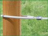 Sarokszigetelő műanyag cső max. 8 mm-es villanypásztor vezetékhez - fehér, 60 cm, 10 db/cs