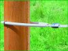Sarokszigetelő műanyag cső max. 8 mm-es villanypásztor vezetékhez - fehér, 60 cm, 10 db/cs