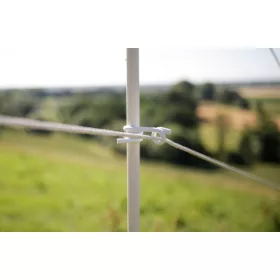   Vezeték szigetelő műanyag villanypásztor karóhoz - maximum 10 mm-es szalaghoz, 25 db/cs