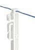 AKO kengyeltaposós műanyag villanypásztor karó - fehér, 114 cm, 5 db/cs