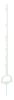 AKO kengyeltaposós műanyag villanypásztor karó - fehér, 114 cm, 5 db/cs