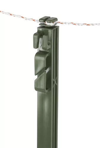 AKO kengyeltaposós műanyag villanypásztor karó - zöld, 114 cm, 5 db/cs