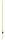 Hengeres, üvegszálas villanypásztor karó - sárga, 160 cm, átmérő: 12 mm, 10 db/cs
