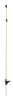 Üvegszálas villanypásztor karó fémtüskével - sárga, 110 cm, 10 db/cs