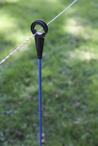 Premium Blue ovális üvegszálas villanypásztor karó - kék, 102 cm, 10 db/cs