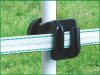 Allround szigetelő villanypásztor karóhoz - max. 20 mm-es szalaghoz, 10 db/cs