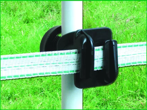 Allround szigetelő villanypásztor karóhoz - max. 20 mm-es szalaghoz, 10 db/cs