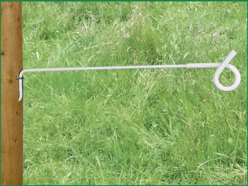 Távtartós fűzőszemes szigetelő villanypásztor vezetékhez - 10 db/cs