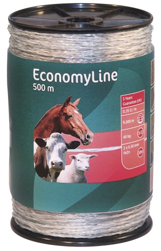 AKO EconomyLine villanypásztor monovezeték - áttetsző, 500 m, 0,35 ohm/m, 45 kg