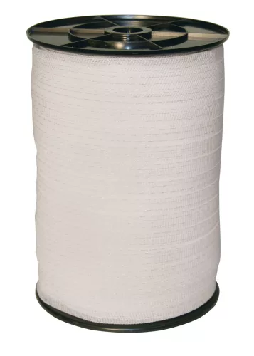 AKO Economyline villanypásztor szalag - fehér, 200 m x 40 mm, 5.23 ohm/m, 130 kg