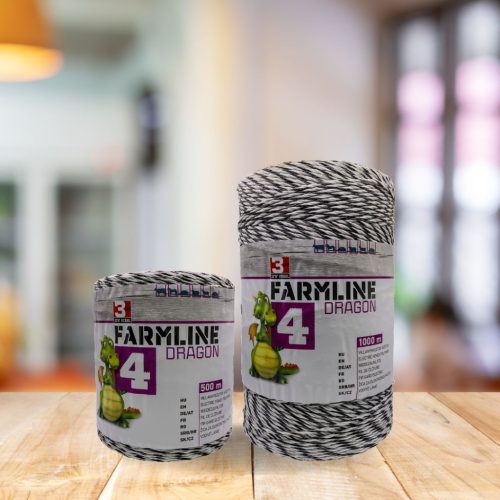 Dragon 4 villanypásztor vezeték - fekete/fehér, 1000 m, 0,4 ohm/m, 130 kg