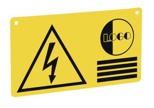 Figyelmeztető tábla - szabadon választható szöveggel