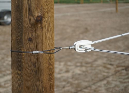 Premium sarokszigetelő villanypásztor vezetékekhez - drótkötél hurokkal, 3 db/cs