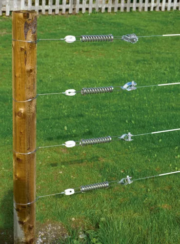 Vízszintes feszítőkészlet villanypásztor kerítésekhez