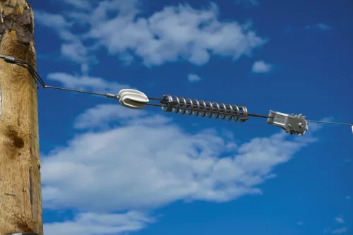 Vízszintes feszítőkészlet villanypásztor kerítésekhez