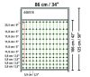 Kapu elektromos kerítéshálóhoz - árammal ellátható, 95-125 cm-es hálóhoz