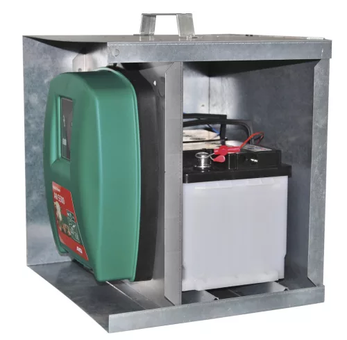 AKO fém tárolószekrény akkumulátorhoz és villanypásztor készülékhez