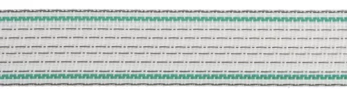 Premium Plus villanypásztor szalag - fehér/zöld, 200 m x 40 mm