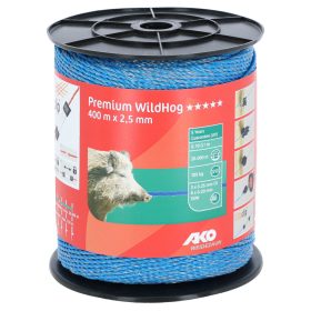   AKO Premium WildHog vezeték - kék, 400 m, 0,1 ohm/m, 105 kg