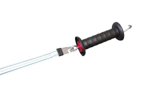 Villanypásztor kapufogó Litzclip® szalagösszekötővel - 20 mm-es szalaghoz