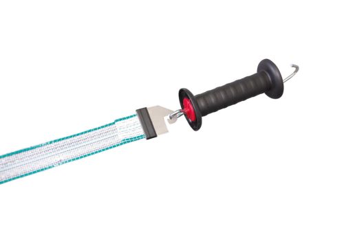 Villanypásztor kapufogó Litzclip® szalagösszekötővel - 40 mm-es szalaghoz