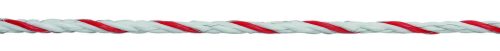 TopLinePlus villanypásztor kötél - fehér/piros, 200 m, 6 mm, 6 x 0,30 TriCond