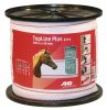 AKO Topline Plus villanypásztor szalag - fehér/piros, 200 m x 40 mm, 0,187 ohm/m, 230 kg