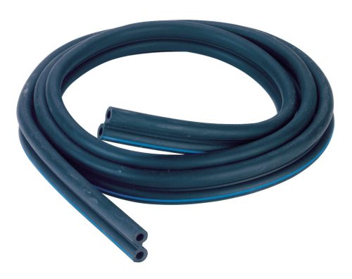 Dupla levegőtömlő - fekete, 7 mm, 2,35 m