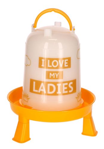 Műanyag baromfi itató, lábakkal, 3 literes - I love my ladies