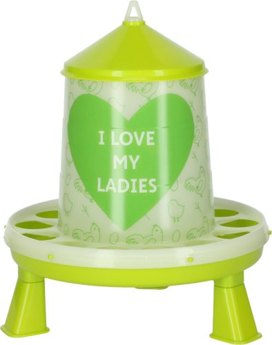 Műanyag baromfi etető lábakkal 2,4 l / 2 kg - I love my ladies