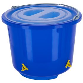   Baromfi itatóvödör - áttetsző kék, 12 l, 4 itatókivezetéssel