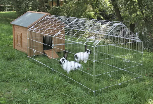 Fém nyúlkarám napellenzővel - 220 x 103 x 103 cm