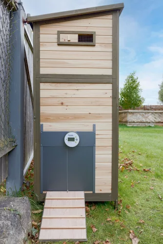 Duo Pro Plus automata baromfiajtó - szürke, 44x56 cm, L