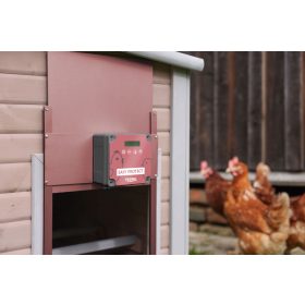   Automata baromfiajtó - vezérlővel, biztonsági zárral, 28,5x25 cm