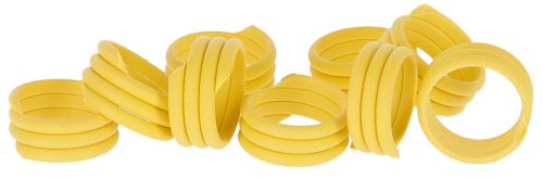Galambgyűrű spirál - 10mm, sárga műanyag 100 db