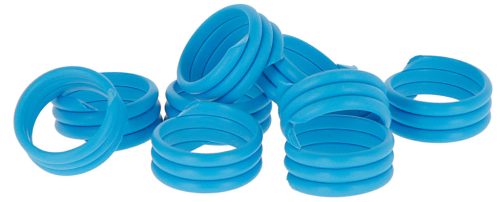 Galambgyűrű spirál - 12mm, kék műanyag 100 db
