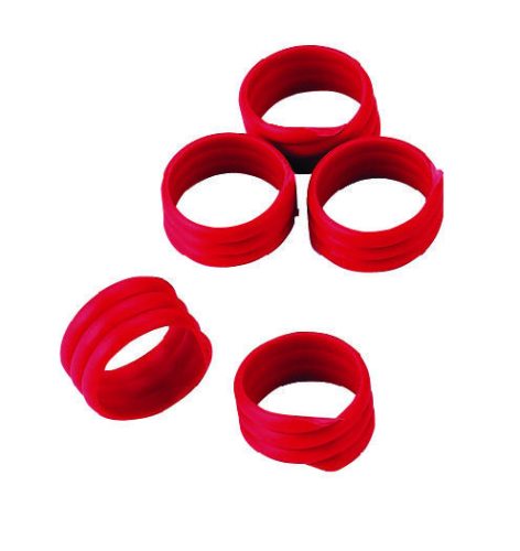 Galambgyűrű spirál - vegyes színű műanyag, 16 mm, 100 db