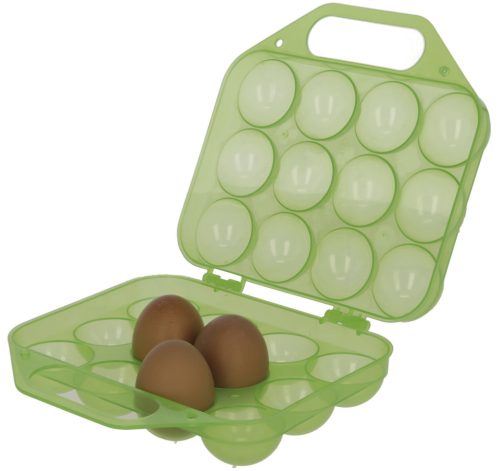 Műanyag tojástartó - zöld, 12 tojásnak