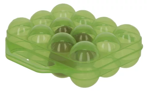 Műanyag tojástartó - zöld, 12 tojásnak