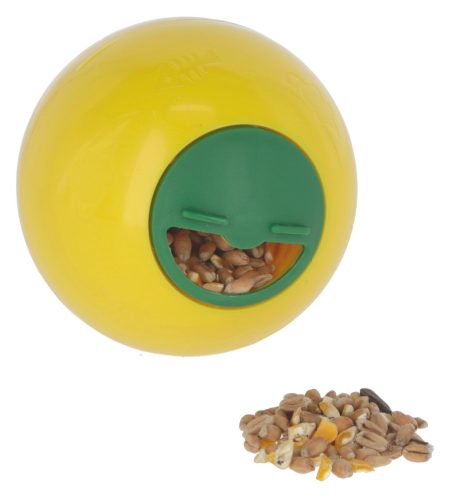 Snacklabda csirkéknek - sárga, 7,5 cm