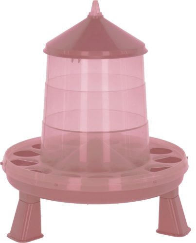 Műanyag automata baromfietető lábakkal - 2,4l / 2 kg, rosé