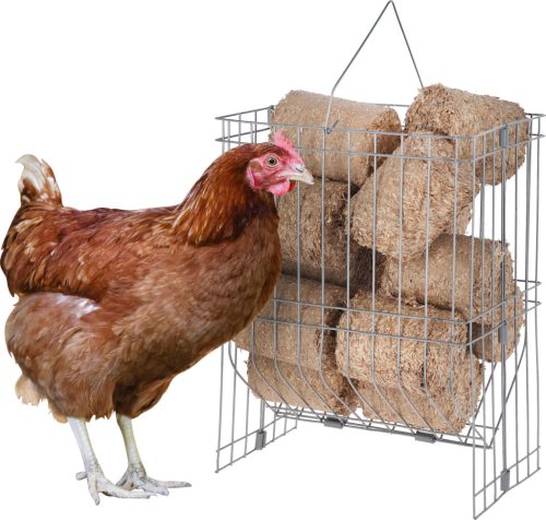 Szénatartó állvány - baromfinak, 26x19x34 cm, fém