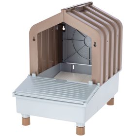 Műanyag tojófészek - barna/szürke, 2 az 1-ben