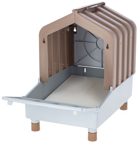 Műanyag tojófészek - barna/szürke, 2 az 1-ben