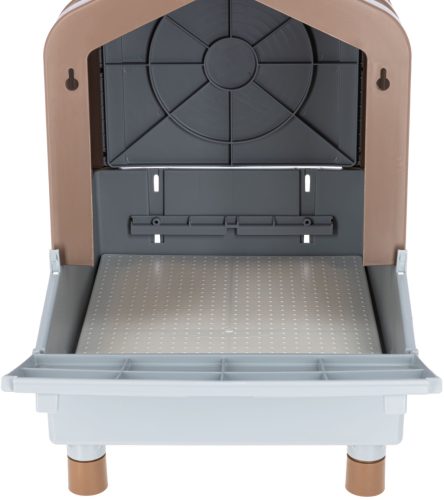 Műanyag tojófészek - barna/szürke, 2 az 1-ben